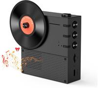 Portable Bluetooth Speaker, 5.3 Wireless Speaker With Powerful Bass, 10M Range, 1200Mah, For Party, Hiking, Travel - Black