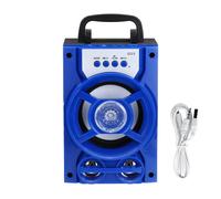 Portable Bluetooth Subwoofer Haut-Parleur TF Carte U Disque Lecteur de Musique FM Radio Microphone pour Réunion Dance Party Conférence,Blue