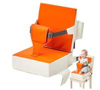 Portable Booster Seat Cushion | Kids Booster Seat with Non | Slip Bottom - Easy Cleaning, Thick Support Cushion for Dining Chairs with Adjustable Straps, Kids Booster Seat