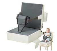 Portable Booster Seat Cushion | Kids Toddler Booster Seat with Non-Slip Bottom - Easy Cleaning, Thick Support Cushion for Dining Chairs with Adjustable Straps, Kids Toddler Booster Seat Cushion