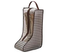 Portable Boot Bag, PVC Tall Boot Storage Shoe Bags with Classified Storage Compartment and Water-Proof Shield, Organizer for Travel, Luggage, Wardrobe