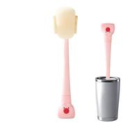Portable Bottle Brush, Long Handle Straw, with 30.6cm/12.05 inches Cleaning System, Lightweight Quality Design Unit, Easy Grip Gear, Multi Purpose Bottle Cleaner, for Kitchen and Home Uses