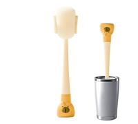 Portable Bottle Brush, Long Handle Straw, with 30.6cm/12.05 inches Cleaning System, Lightweight Quality Design Unit, Easy Grip Gear, Multi Purpose Bottle Cleaner, for Kitchen and Home Uses
