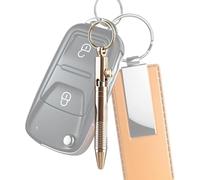 Portable Brass Pen | Me-tal Stainless Steel Point Pens | Mini Retractable Ballp-oint | Fine 0.7 Mm | Tiny Ink Black And Gold For Pocket Notebook Office | Metal Po-cket Pen