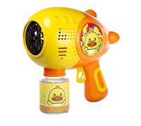 Portable Bubble Machine, Yellow Duck Electric Bubble Blower Toy, 6.1x3.3x6.7inches Compact Interactive Outdoor Fun forSummer Play, Backyard, Picnics, Parties and Birthdays