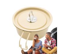 Portable Camping Bowl - 350ml Aluminum Alloy Cup, Lightweight Design for Daily Use Outdoor Cooking Gear for Picnic Travel Hiking Backpacking Family Activities Mixing Bowl Coffee Mug Camping Tableware
