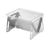 Portable Camping Grill - Folding Wood Stove | Stainless Steel, Mesh Rack