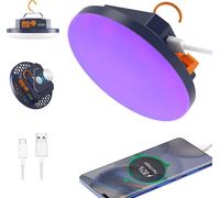 Portable Camping Lantern 9900 Mah With Uv Led Torch,2000lm Rechargeable Tent Lamp,For Detecting Stains On Clothes/Carpets/Carpets/Urine Traces