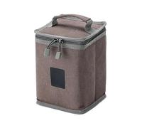 Portable Camping Lantern Bag Kerosene Lantern Storage Bag Outdoor Storage Waterproof Handbag Camping Lamp Bag Outdoor Camping Accessories Camping Hiking Tent Light Cover Easy To Clean(Brown l)