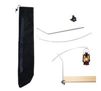 Portable Camping Lantern Stand - Table Light Shelf, Garden Picnic Supplies Lighting Rack Accessories, Adjustable Installation Bracket, Outdoor Lamp Holder, Lightweight Travel Lighting Support Gear