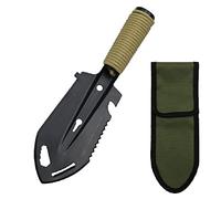 Portable Camping Pelle, Acier Inoxydable Pelle Jardin, 8 en 1Pelle de Survie Multifonction, Mini Portable Pelle de Militaire Pelle Tactique, pour Le Pelle Jardinage, l'extérieur, Survie, Randonnée