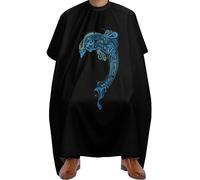 Portable Cape de Coupe de Cheveux, Tatouage Dauphin Totem, Capes de Salon de Coiffure nettoyage facile Cape de Coiffure pour Adultes Coiffeurs Adolescents