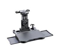 Portable Car Backseat Table, ABS Folding Travel Desk for Headrest 9x22cm Spacing, Multi-Functional Holder for Laptop, Phone, Tablet, Study, Dining Use