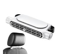 Portable Car Fan, Double Turbine Design, Usb Powered Cooling Fan, Adjustable Headrest Mount, Compact Backseat, Ideal for Cars, Providing Efficient Airflow and Comfort on the Go