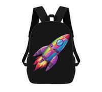 Portable Cartable Scolaire Drapeau LGBT du Vaisseau Spatial Mois De La Fierté Gay Arc-en-Ciel Transgenre Sac À Dos d'affaires Casual Sacs D'École Loisir pour Gym, Trekking, Loisir, 42X32X14Cm