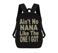 Portable Cartable Scolaire Il n'y A Pas De Grand-Mère comme Moi Sac À Dos d'affaires Imprimé Sacs À Dos pour Scolaires, Voyage, Loisir, 42X32X14Cm