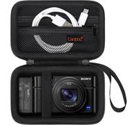 Portable Case for Sony Compact Digital Camera rx100 VII/rx100 VI/rx100 V/rx100 IV/rx100 III Camera Bag Fool Zip Pocket Mesh Black