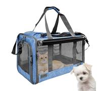 Portable Cat Carrier, Breathable Pet Travel Bag, Lightweight Small Animal Carrier, Soft Sided Transport Tote Airline Friendly Design for Outdoor Camping Hospital Airplane Car Motorcycle Travel Use