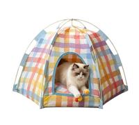 Portable Cat Tent | Foldable Pet Net Enclosure Play House | Breathable Puppy & Kitten Tent for Indoor Outdoor Use, Living Room, Bedroom, Balcony, Patio, Backyard & Travel Camping Activities