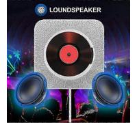 Portable CD Player with Wall-mounted Bluetooth High Fidelity Loudspeaker, Home o Loudspeaker with Remote Control(Blue)