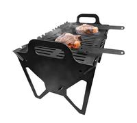 Portable Charcoal Grill, Folding BBQ Grill, 15.75x8.66x9.84 inches, Heavy Duty, Compact Barbecue Supplies for Backyard Beach Garden Bonfire Picnics Camping and Travel Grilling, Outdoor Cooking