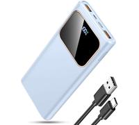 Portable Charger Power Bank Fast Charging, 10000 mAh 22.5W Battery Pack with USB-C in&Out LED Display, PD 3.0 QC 4.0 External Phone Powerbank for iPhone Samsung etc Smartphones and All USB Devices