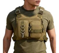 Portable Chest Pack, Adjustable Storage Vest, 9.45 inches Lightweight Carry Bag with Comfortable Fit, Functional Sports Pouch, Travel Accessory with Sl esign, Gear for Riding Traveling Workouts