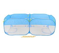Portable Chicken Run Coop Pliable Small Animal stylo Outdoor Pet Fence pour Hen Duck Rabbit (Bleu)