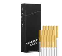 Portable Cigarettes Case | Aluminum Alloy Slim Pod Cover | Portable Cigarettes Case - Aluminum Alloy Slim Pod Cover Holds 20 Fine Cigarettes, Spring Lid Design Prevents Breakage & Bend