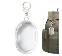 Portable Clear Keychain Bag - Small Transparent Pouch for Cash ID Accessories | Flexible with Key Ring Attachment, Easy Open Design, Compact Organizer for Wallet 3.94x2.36x1.38 in