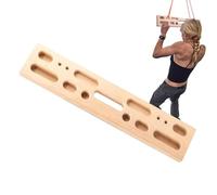 Portable Climbing Hangboard, Wooden Multi-Grip Trainer, 20x6 Inches Doorway Fingerboard with Ergonomic Holds, Home Gym Workout, Durable Finger Strength Trainer with, Indoor Climbing Boar