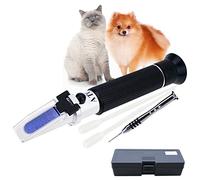 Portable Clinique Réfractomètre avec ATC pour Urine Spécifique Gravité RI Mesure de Pet Chien Chat 1.000-1.060RI et Du Sang Sérum Protéine 2-14g/dl, Gratuit Pipettes