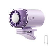 Portable Clip-On Fan Car Clip on Fan Rechargeable Hands-Free Cooling Fan
