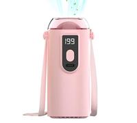 Portable Clip On Fan, Rechargeable Cooling Device, 6 Inches Personal Fan with LED Display, Quiet Motor with Strong Airflow, Automotive Truck RV Sedan Travel Accessory, Outdoor Camping Business