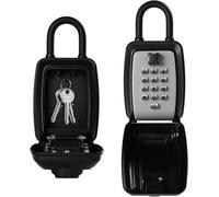 Portable Combination Key Box 9 Digit Keyboard Home Outdoor Key Hide Storage Waterproof Storage (With Shackle)