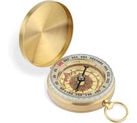 Portable Compass,Vintage Pocket With Luminous Function,Waterproof Military Survival Compass For Travel,Hiking,Exploration