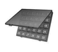 portable, conteneur journalier, compact de 30 jours pour le stockage, organisateur de médicaments à grands compartiments à presser pour ouvrir