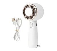 Portable Cooling Hand Fan - 3 Speed USB Rechargeable Device, Carabiner Clip Mini Air Cooler, Personal Travel Fan, Strong Airflow Cooling Tool With Quiet Motor | For Travel Camping Beach Sports Work Co