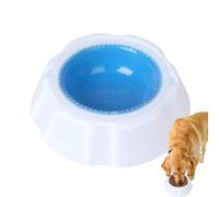 Portable Cooling Pet Bowls, Chill Out Water Bowl, with Lightweight Quality Design 24x24x6cm Unit, Easy Clean Gear, Summer Ice Cooling Bowls, for Pets Cats and Dogs Indoor Outdoor Daily Uses