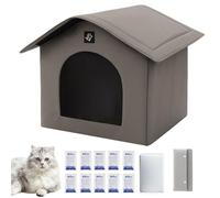 Portable Cooling Pet House, Ice Pack Absorbent Bags, Insulated Shelter Kennel, 12.6x12.6x9.84 inches for Cats Kittens Small Dogs Indoor Use to Keep Pets Comfortable in Warm Weather