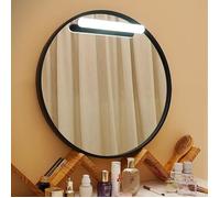 Portable Cordless LED Makeup Lamp for Bathroom Mirror Front Lighting Acrylic Shade Rechargeable Vanity
