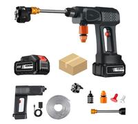 Portable Cordless Pressure Washer,Cordless Pressure Washer,30000mAh Battery Power Washers, 6 in 1 Adjustable Nozzle Power Washers,for Cleaning Cars, Patios, Fences, Homes (20000Mah,1 Battery)