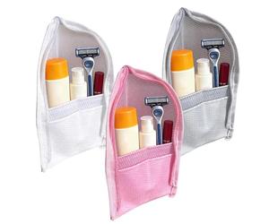 Portable Cosmetic Organizer Bag Set - Pochette en imperméable, ensemble de voyage en trois pièces, étui de beauté zippé, organisateur de conception supérieure avec un matériau durable |
