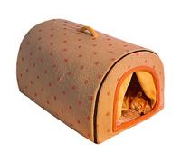 Portable Cozy Dog House Bed, Enclosed Dog Bed for Small Dogs and Cats, Warm Winter Tent Shelter for Indoor Use, Foldable Pet Nest for Puppies, Kittens, and Stray Animals