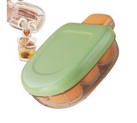 Portable Cube Tray, Easy Release Form, 6 Cell Container with Manual Eject, Fridge Freezer Box, Kitchen Beverage Tool with Stackable Design, Serving Accessory for Coffee Whisky Drinks