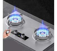 Portable Cuisiniere Gaz - Poele A Gaz 8,5 KW, Cuisinières À Gaz À Allumage Par Impulsion De Table Et Encastrées, Cuisinière À Gaz À Synchronisation Intelligente De 180 Minutes(LPG)