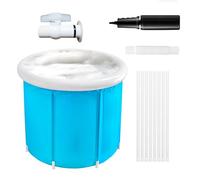 portable - de plongeon à froid pliable | Grande de panier à l'épreuve des fuites pour salle de bain, arrière-cour, plage, voyage, maison, famille, jardin, patio, camping