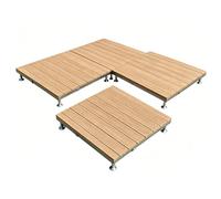 Portable Deck Kit, Patio Flooring Elevated Outdoor Composite Deck Platform