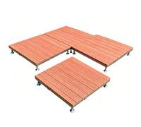 Portable Deck Kit, Patio Flooring Elevated Outdoor Composite Deck Platform