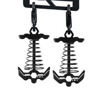 Portable Deck Pegs - Anchors for Outdoor Use | Aluminum Alloy with Fishbone Shape, Windproof Tent Stakes, Stainless Steel Spring Style, Picnic Boating, Hiking Camping, Women and Men